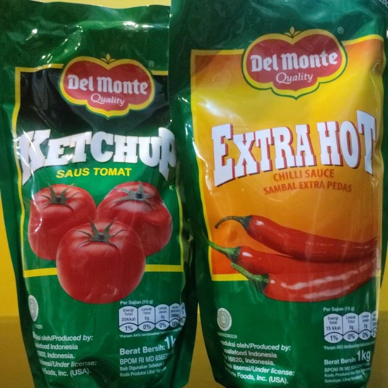 

Saus Tomat dan Sambal Extra Hot Delmonte - 1kg