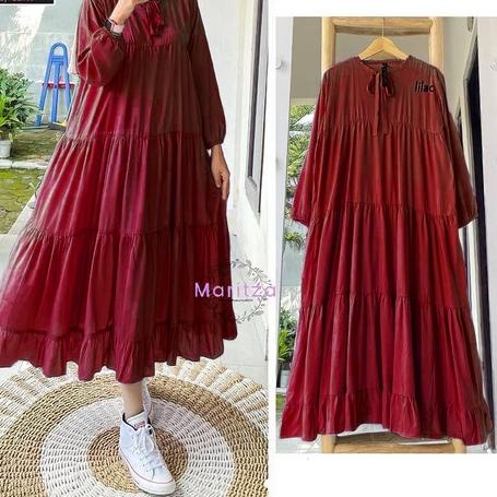 Terbaru.. Midi Dress Tunik Termurah Sojin Midi Dress Jumbo LD 120 Cm // Rachel Midi Dress // Gamis W