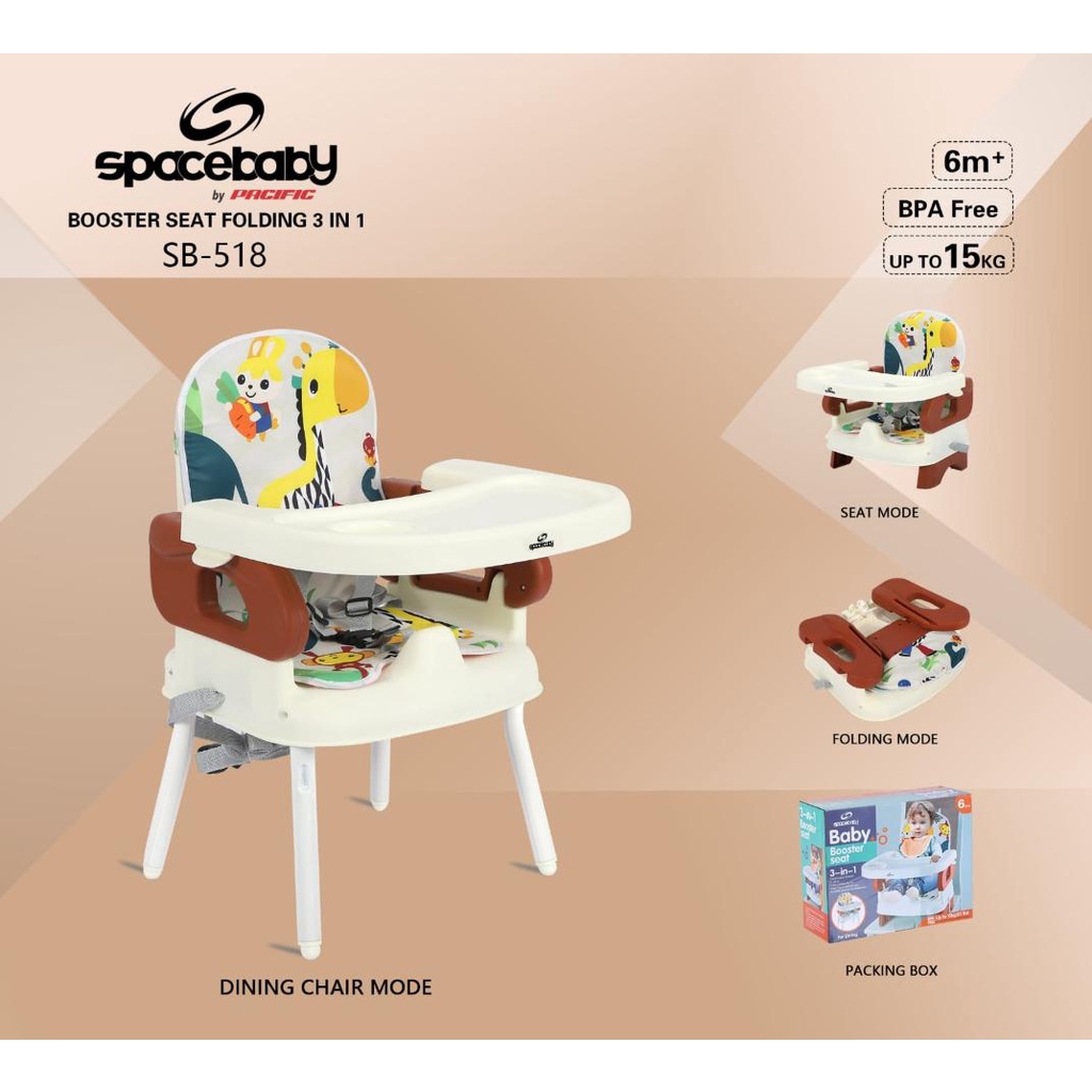 SpaceBaby Space Baby Seat Booster SB 518 SB 917 SB 918 SB 919 Baby  High Chair Kursi Makan Bayi