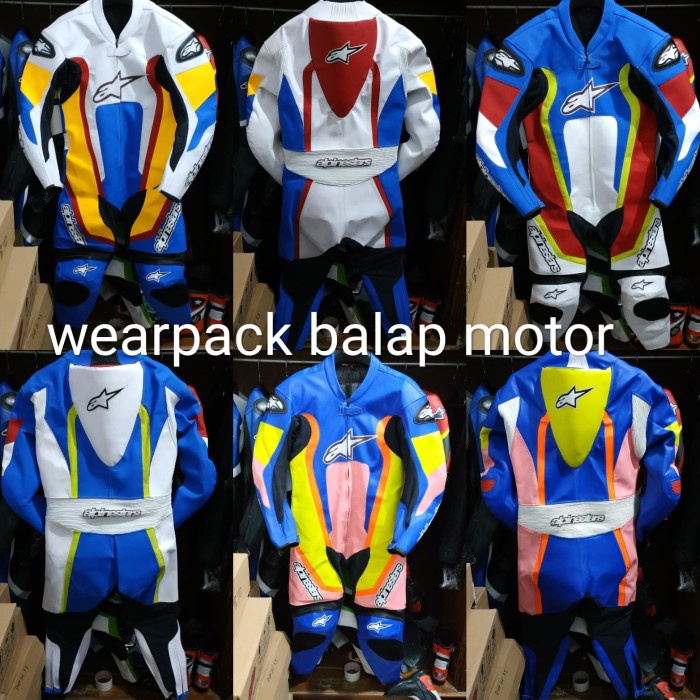 MOTOR-JAKET- WEARPACK BALAP MOTOR SATU SET LENGKAP -JAKET-MOTOR.