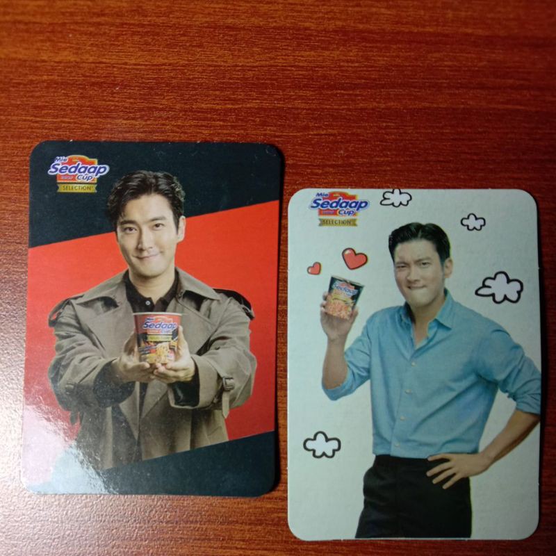 Photo Card Siwon Mie Sedap Cup