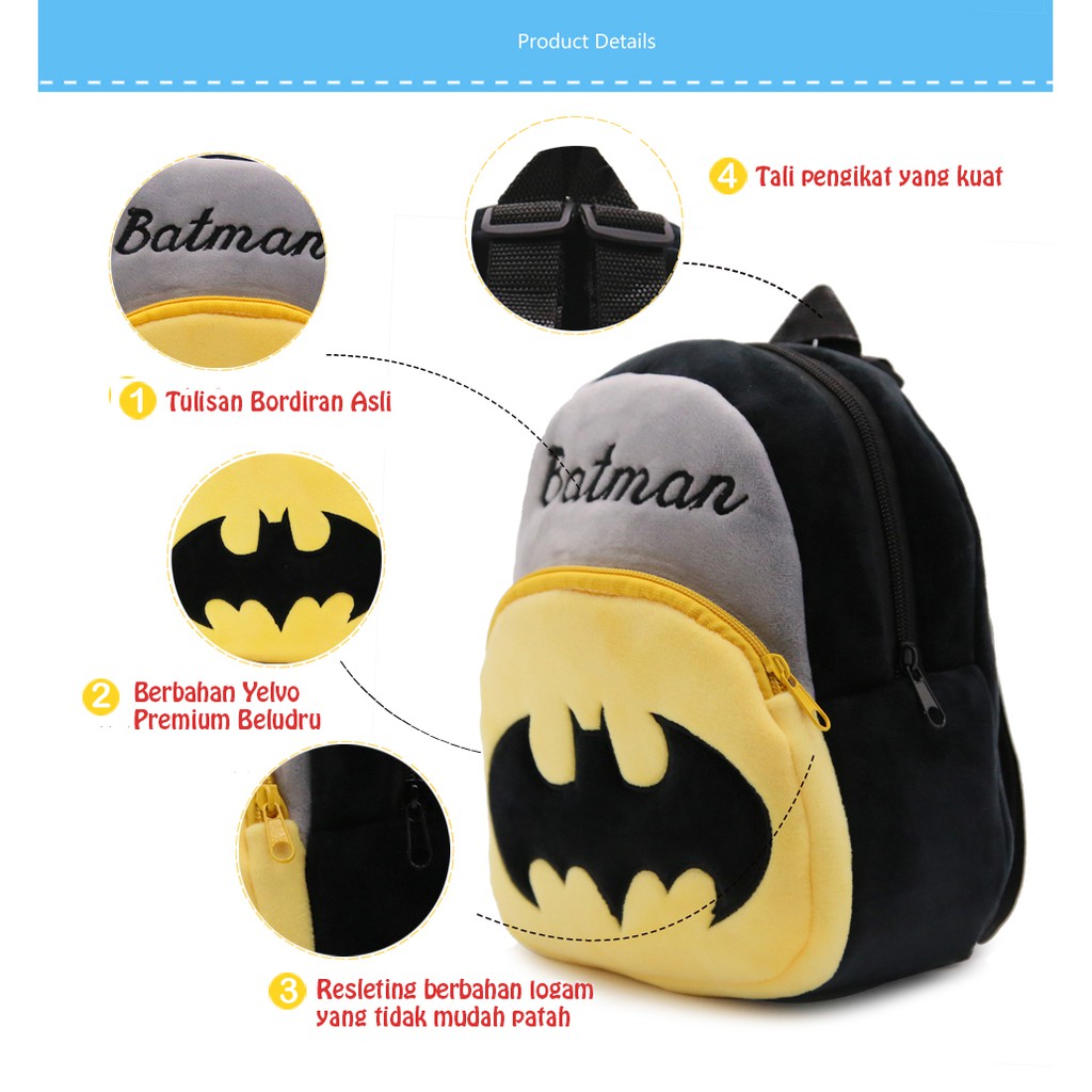 Tas Sekolah Tas Ransel Backpack Anak Karakter Premium Impor