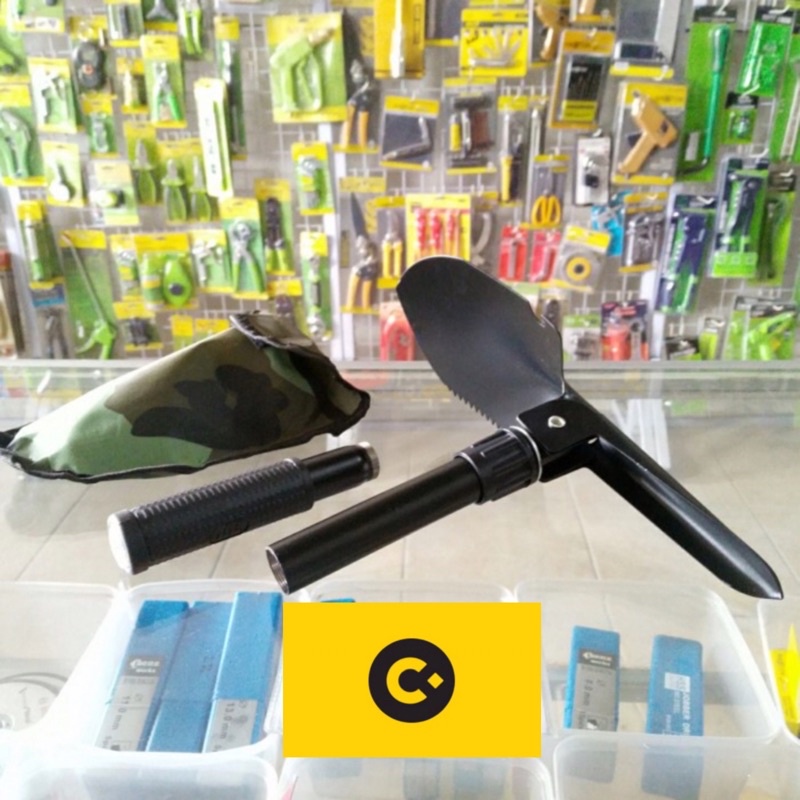 SEKOP LIPAT MULTIFUNGSI RRT SKOP BESI KECIL OUTDOOR GEAR SURVIVAL CMart