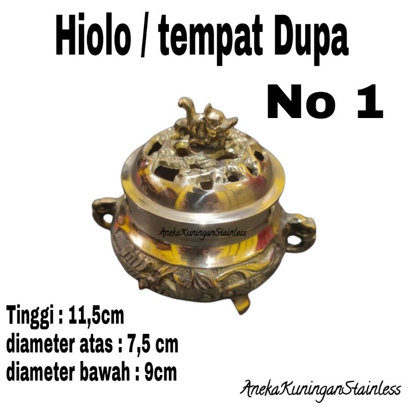 Tempat Dupa kuningan Hiolo Buhur 100% asli dijamin original