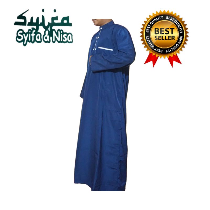 Termurah gamis jubah pria dewasa  al harbi Ukuran M, L, XL, XXL