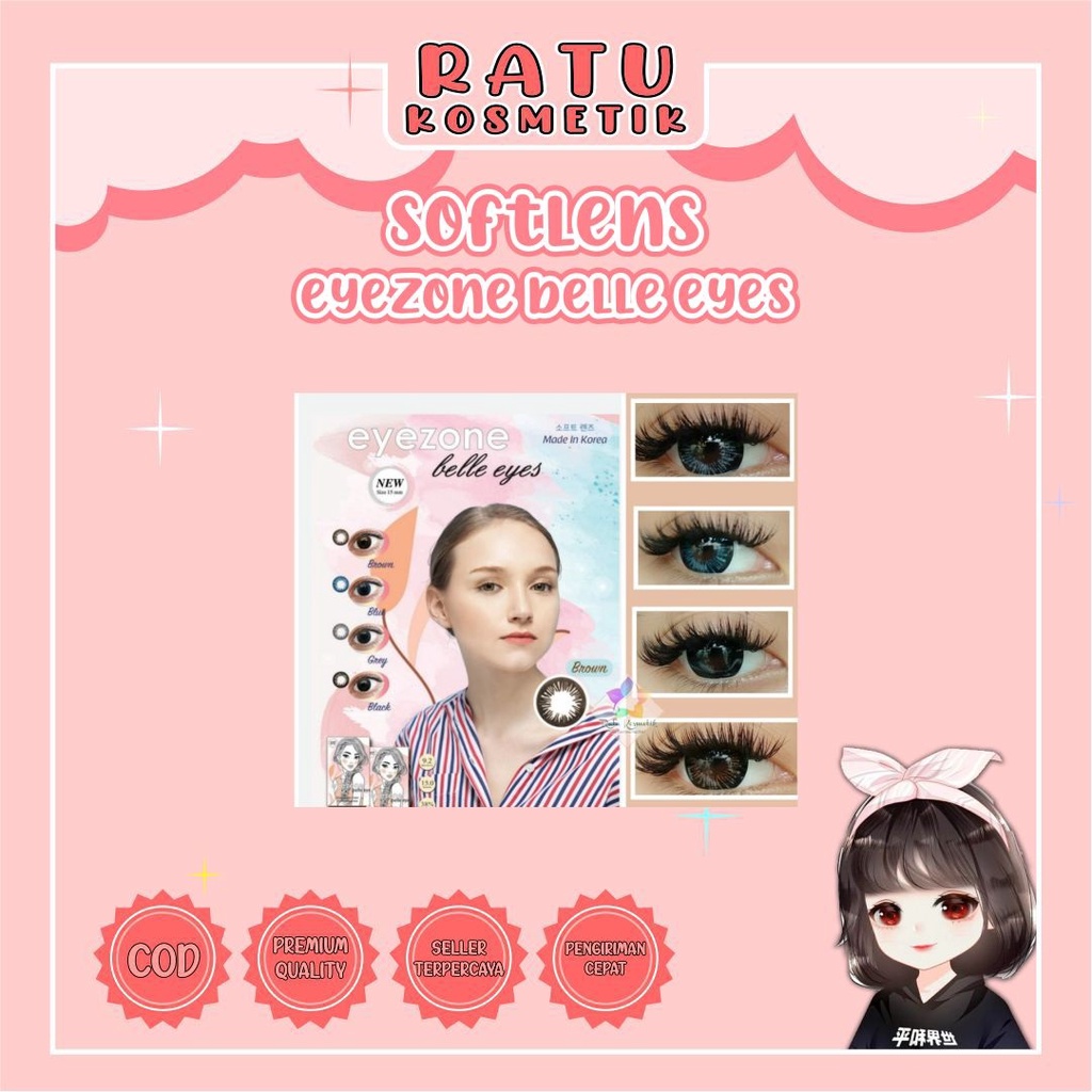 ❤ RATU ❤ Softlens Eyezone belle by Eos Korea Normal | Soflens Dia 15.00mm