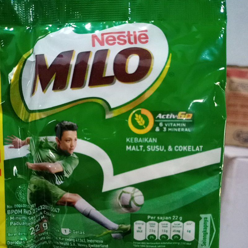 

Milo Susu bubuk coklat 22 gr Sachet Ecer