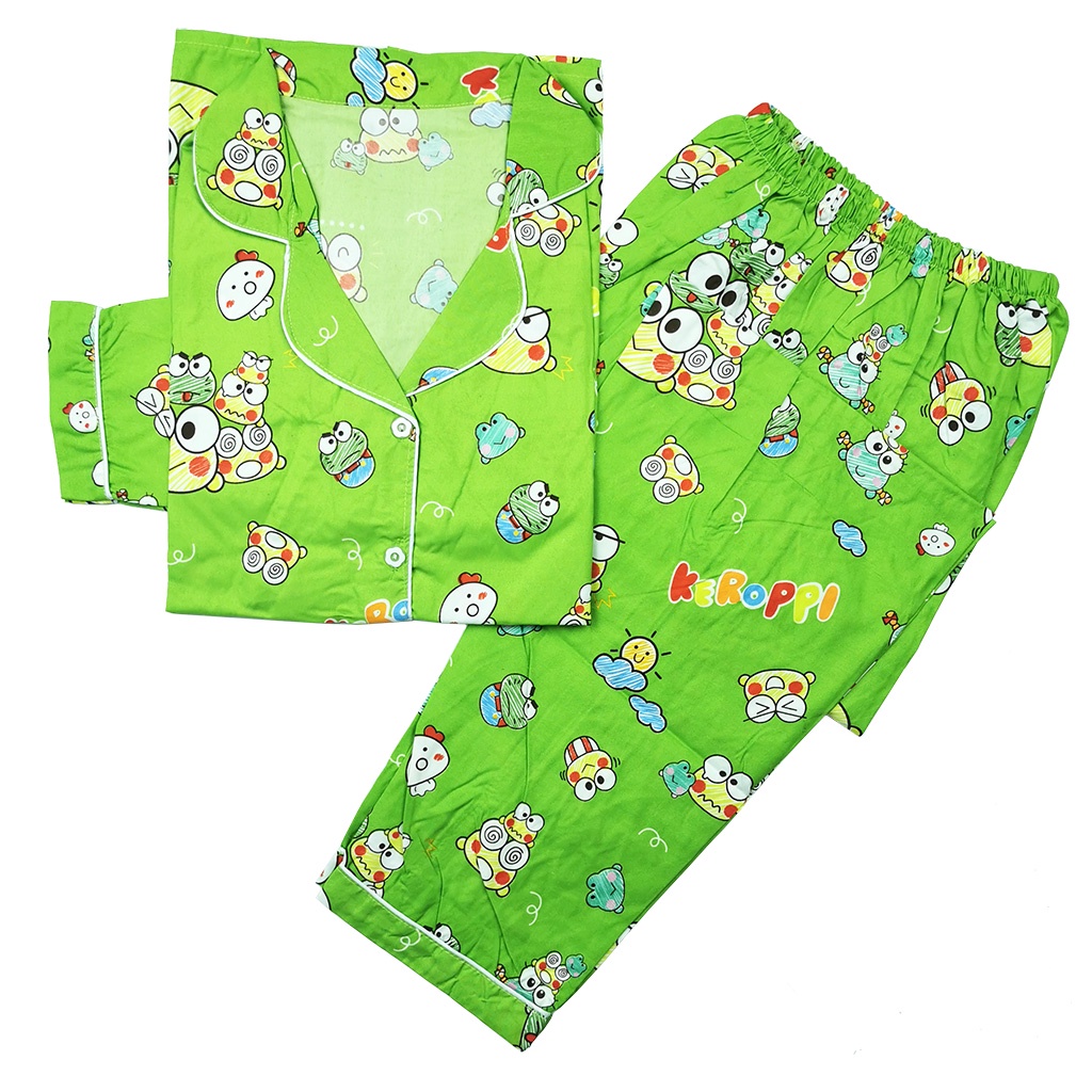 Stelan Baju Tidur Piyama Dewasa Lengan Panjang All Size Motif Lumina-PPL KEROPI