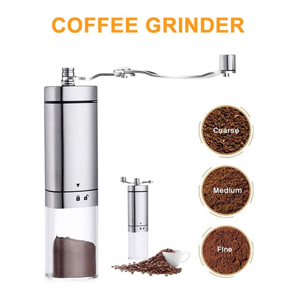 Solighter Manual Coffee Grinder Handmade Alat Penggiling Biji Kopi Bumbu Espresso Stainless Steel