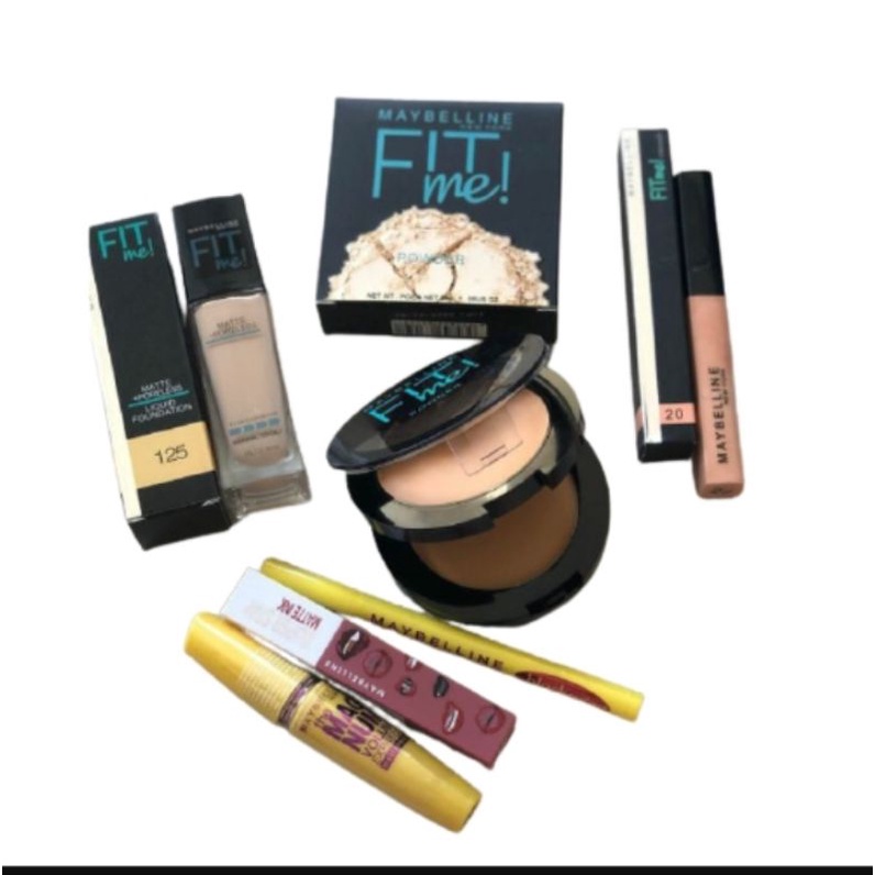 Paket Make Up Pemula Maybelline Fit Me Set 7 in 1