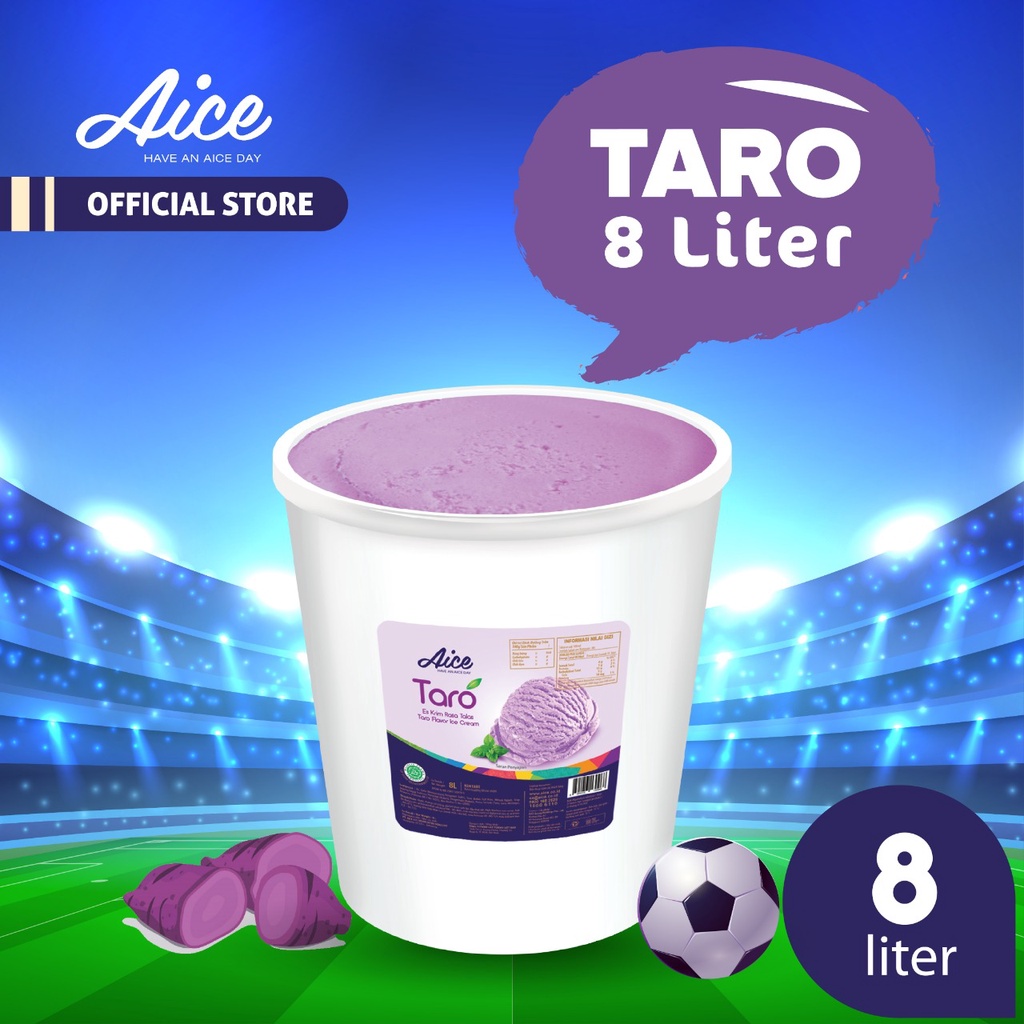 

Aice Ice Cream Taro Bucket 8 L