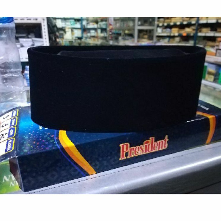 songkok hitam presiden ac biasa,peci hitam presiden istimewa presiden kopiah hitam,president AC depa