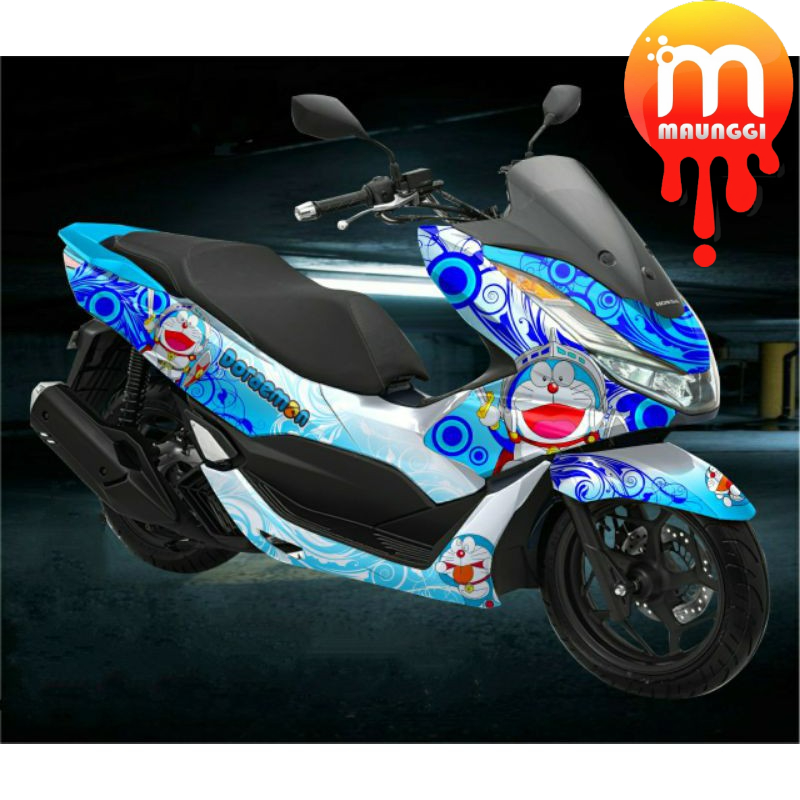 Decal pcx 160 2021 full body Striping motor pcx 160 full motif doraemon Stiker decal pcx variasi