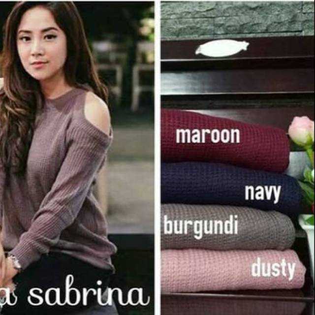 HARGA SPESIALBaju Rajut Wanita Korea Murah (Aulia Sabrina)