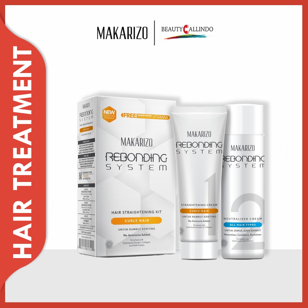 MAKARIZO Rebonding System Hair Straightening Kit