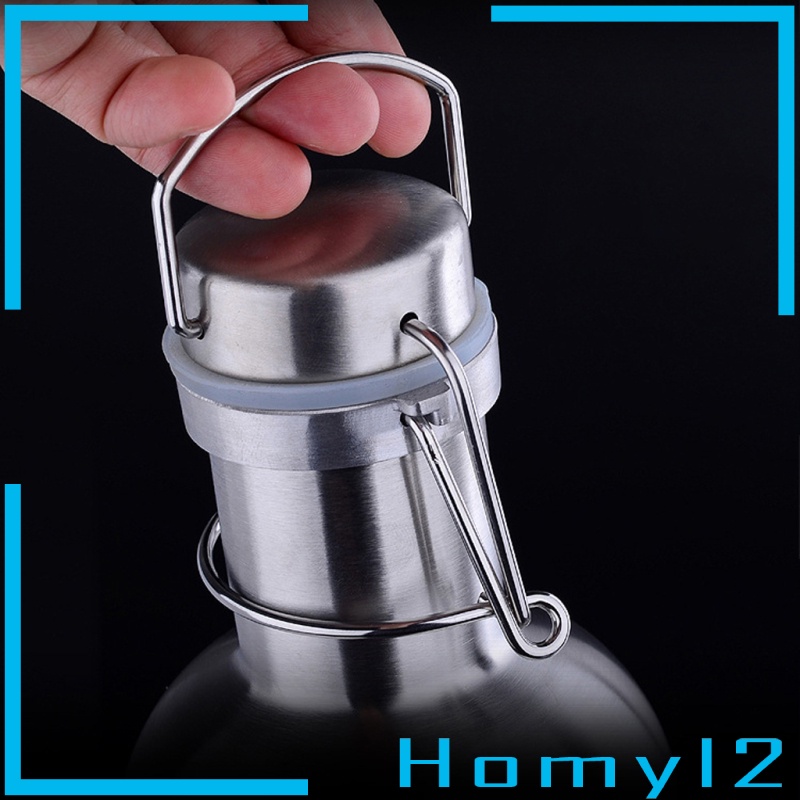 (Homyl2) Botol Minuman Bir 1000ml Bahan Stainless Steel