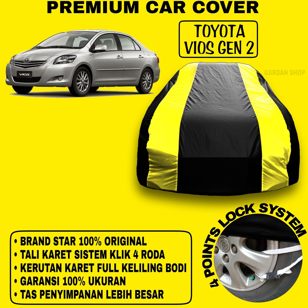 Body Cover TOYOTA VIOS GEN 2 Sarung Strip KUNING Penutup Pelindung Bodi Mobil Toyota Vios Gen 2 PREMIUM