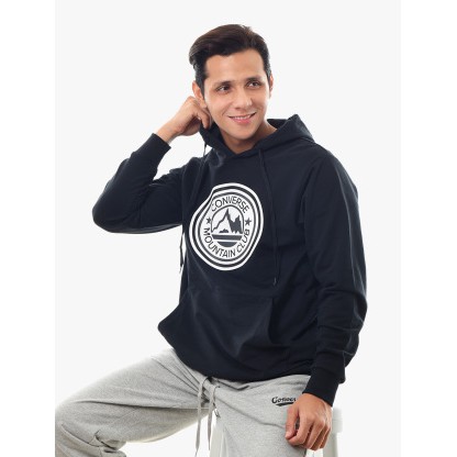 Hoodie Pria Converse  Mountain Club Logo Black White Brand New Original 100%