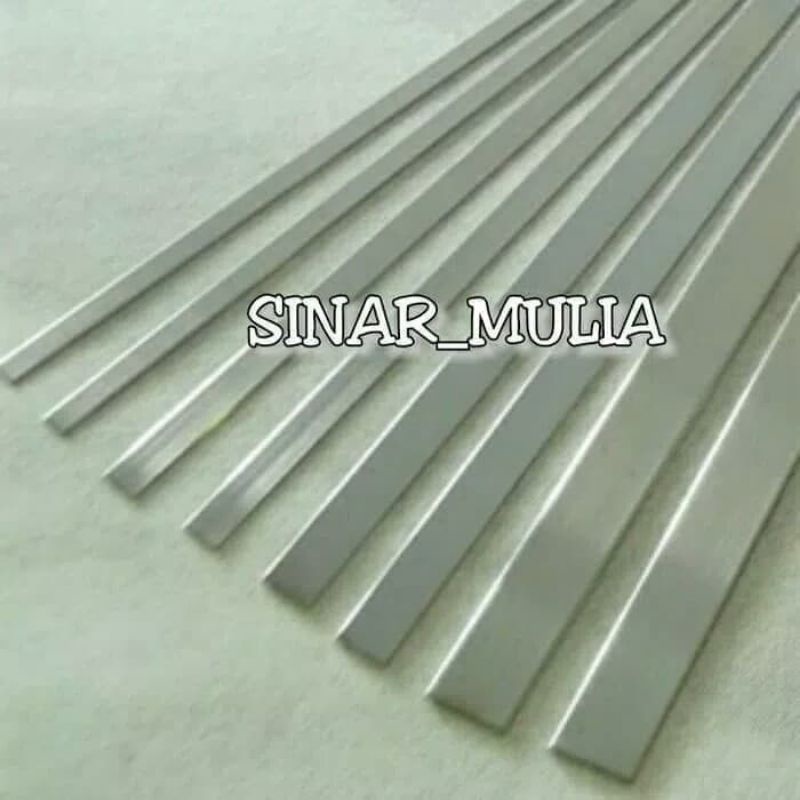 Plat strip stainless tebal 5mm lebar 33x77mm