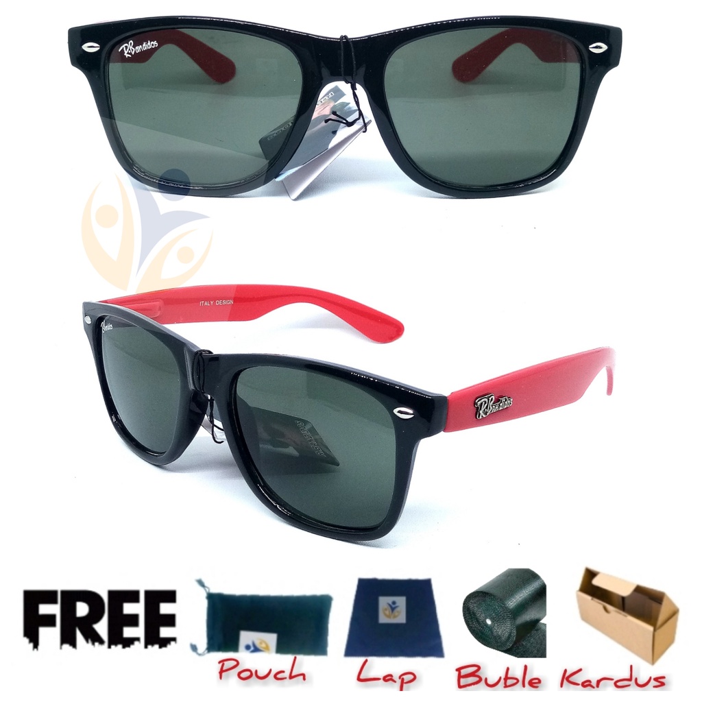 Kacamata hitam doff matte model sukarno wf classic uv protection