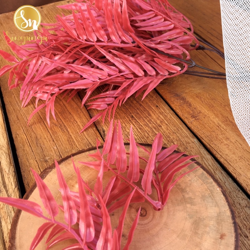 DAUN PALM TREE | ARTIFICIAL FLOWER RUMPUT TANAMAN | LAMARAN NIKAH DEKORASI HIASAN BAHAN KERAJINAN HI