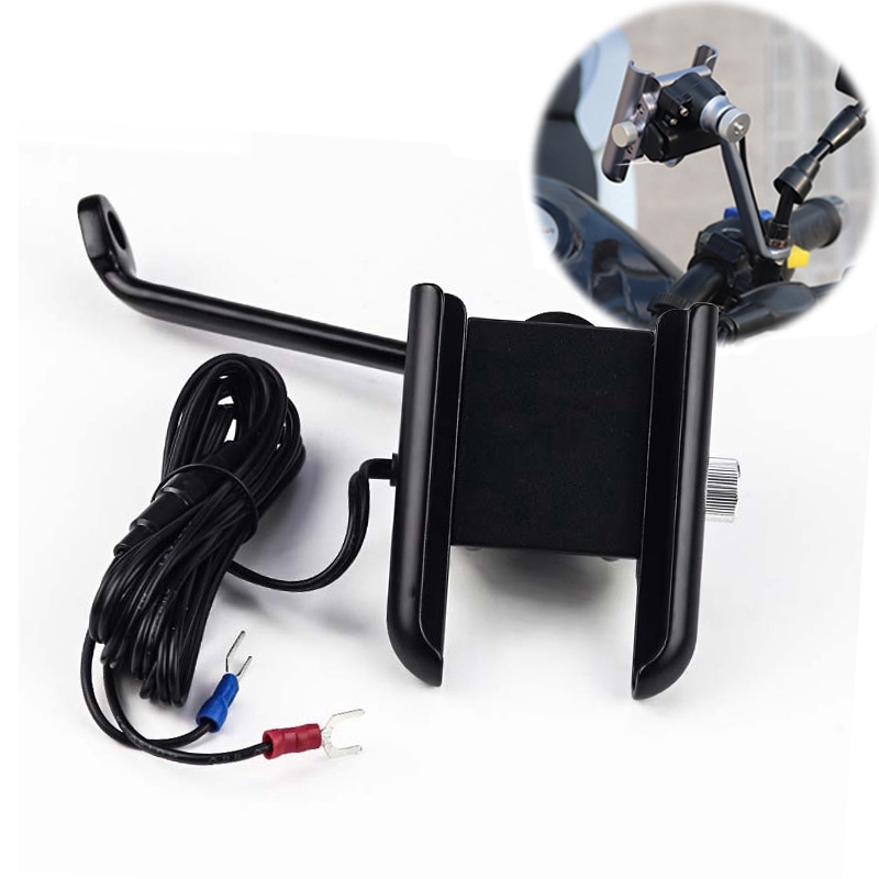 mobile bike stand with charger