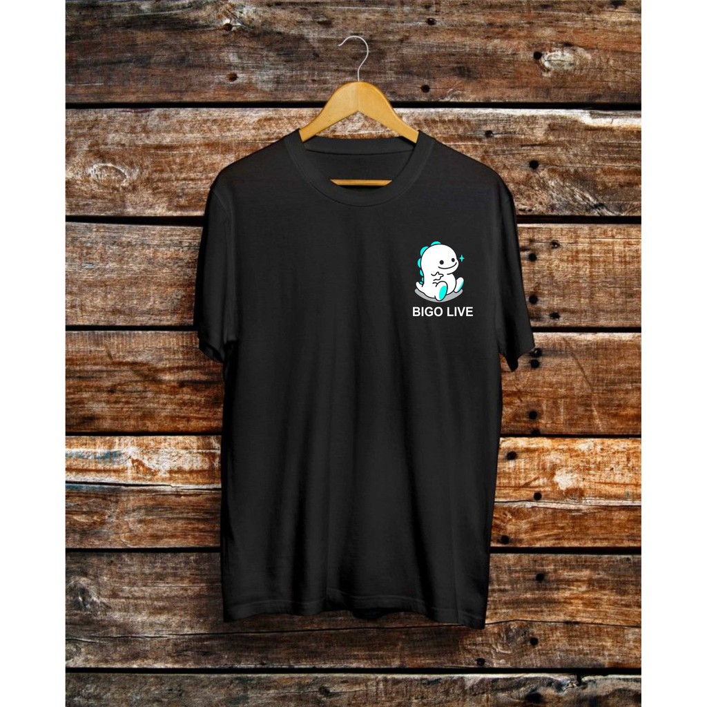 T-SHIRT KAOS BIGO LIVE COTTON COMBED 24S