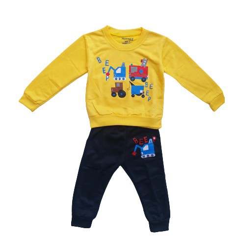 LittleAaron PASSWORD BEEP CAR Setelan Sweater 1 - 7 Tahun Baju Anak Berkualitas