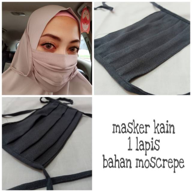 Masker kain moscrepe