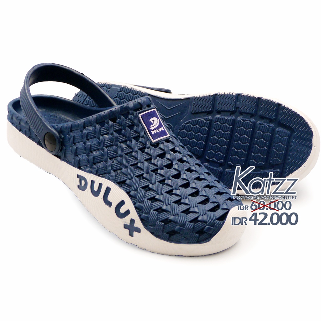 Katzz - Sandal Slop Karet Pria Warna Navy Uk 36 - 40 / Sandal Sepatu Karet Pria Casual dan Keren [Katzz M 02 C 028]