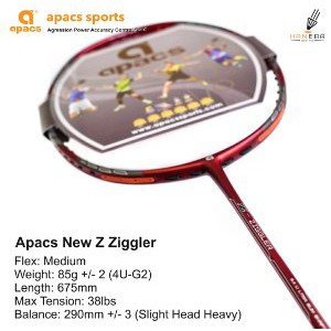 Raket Badminton Apacs Z   Ziggler Singapore  SG    100 original Mudah