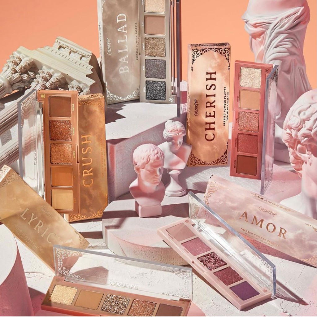 READY ColourPop Love Struck Nude Notes Collection Eyeshadow Crush Cherish Ballad Amor Lyric Duet Har