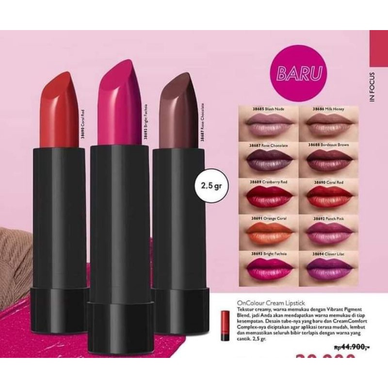 oncolour cream lipstik