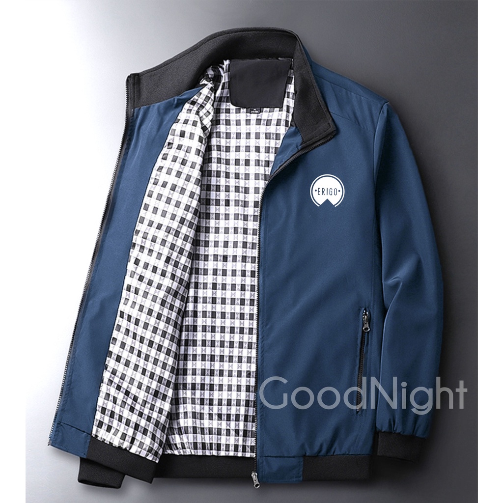 Jaket Bomber Kasual Premium Parasut semi anti air PRIA WANITA REI OUTDOOR