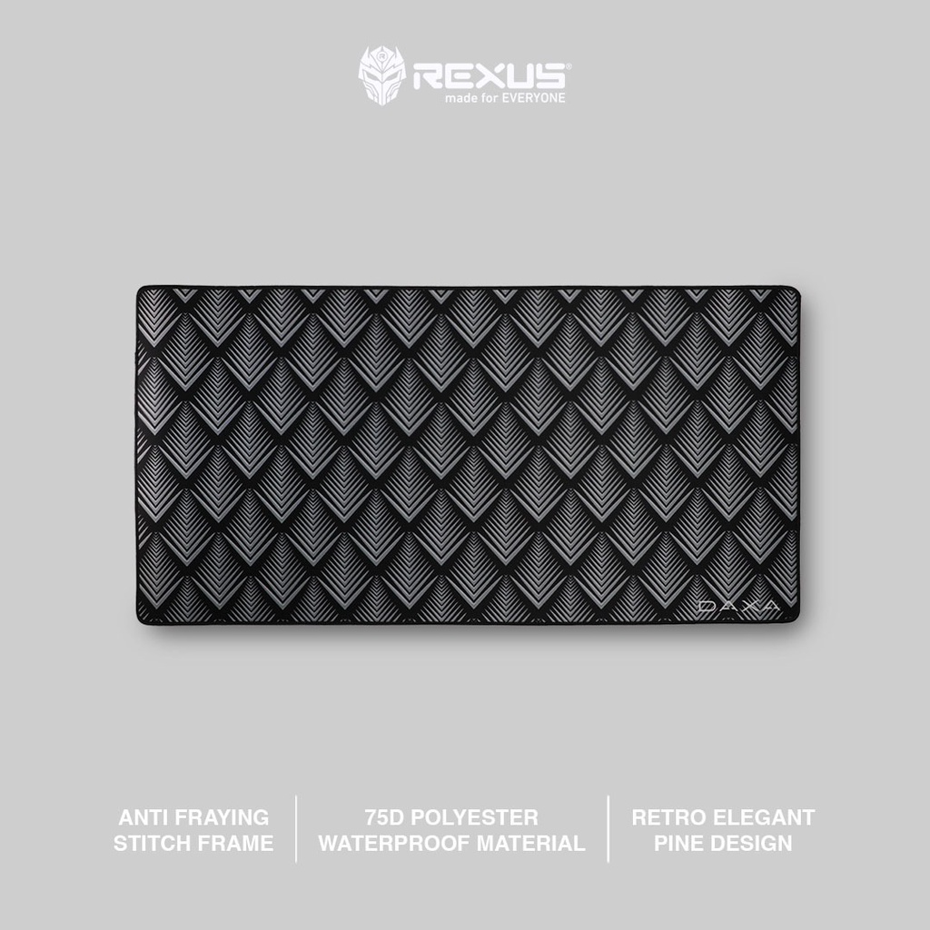 Mousepad Gaming REXUS DAXA Retro - Waterproof Pine Silver Printing