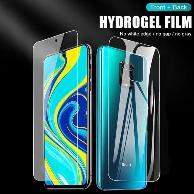 XIAOMI REDMI 9 / REDMI 9A / REDMI 9C / NOTE 9 / NOTE 9 PRO HYDROGEL FULL BODY FRONT &amp; BACK
