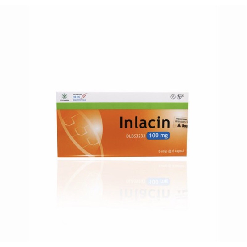 Inlacin 100 mg strip 6 tablet ( menurunkan gula penderita kencing manis )