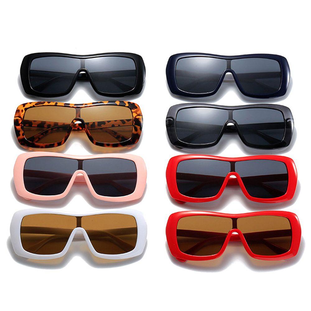 [Elegan] Wanita Kacamata Hitam Pria Retro Travel Vision Care UV400 Big Frame Eyewear