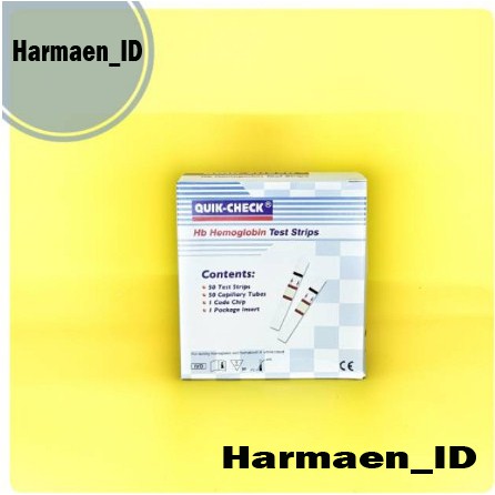 STRIP QUICK CHECK HB/STIK QUICKCHECK HB/STRIP HEMOGLOBIN QUICK CHECK REFILL ISI ULANG STRIP HB