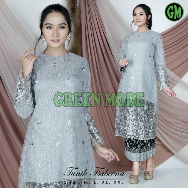 GM Set kebaya brokat tulle/kebaya modren /kebaya muslim /kebaya wisuda