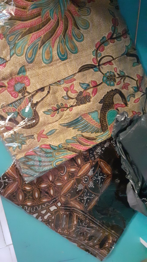 Kemeja Batik Lengan Pendek 021 Risna Batik Hrb026 Hem Batik Murah Seno Sogan Bakung Padi Manggar
