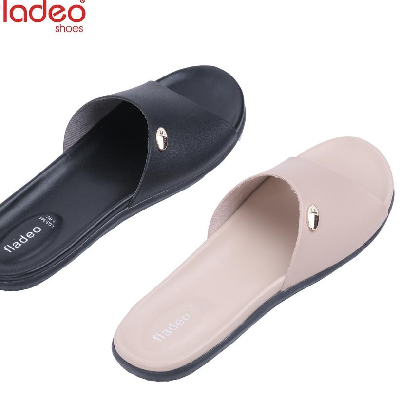 『BIG Sale』 Fladeo A21/LDS341-1RV/ Sandal Teplek Slide Wanita [ Slipper Sandals ] Mall/5.5 Brand/Term