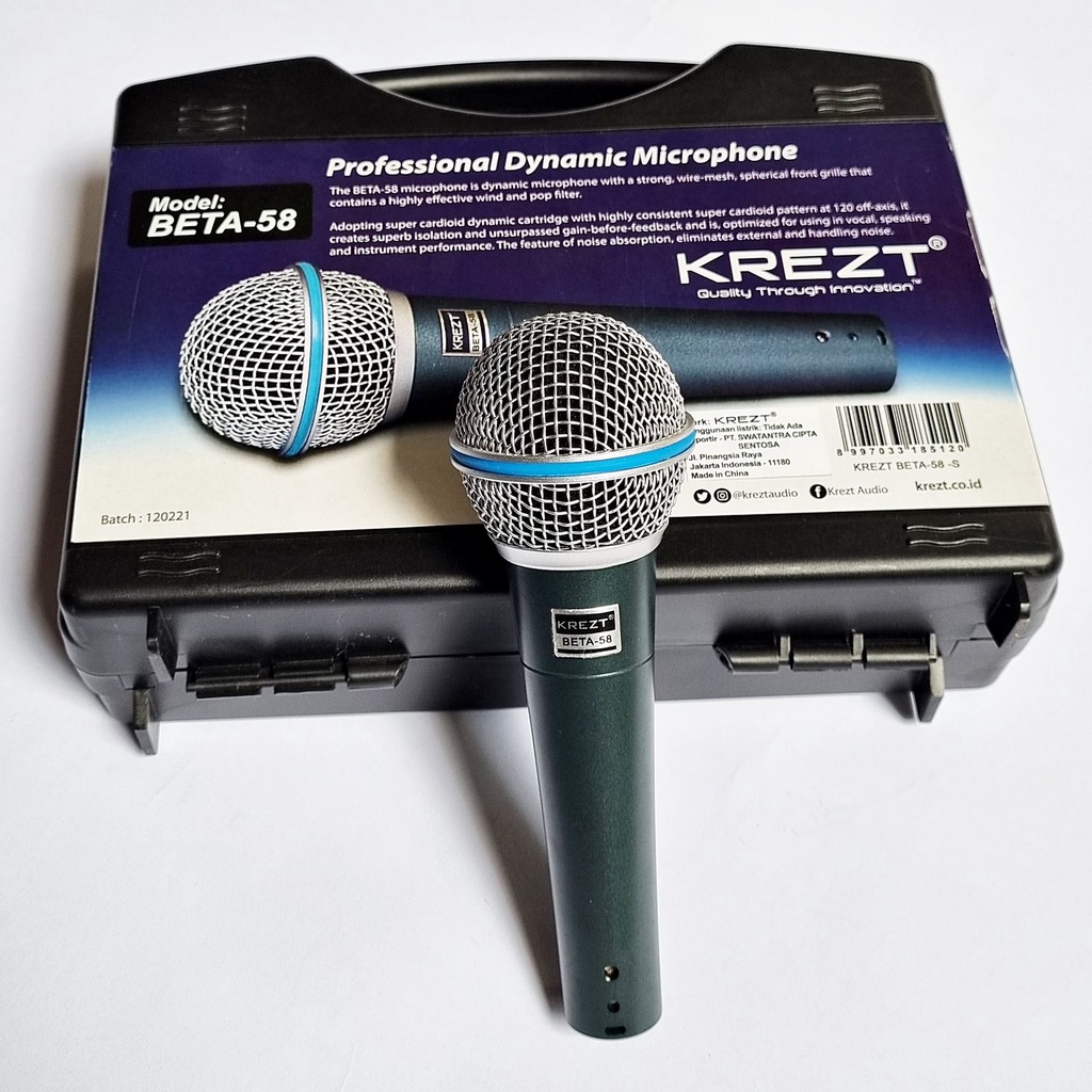 Mic Mikrofon Krezt BETA 58 Dynamic Microphone