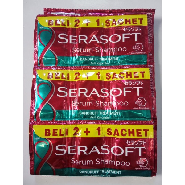 Serasoft serum shampoo renceng 12 sachet