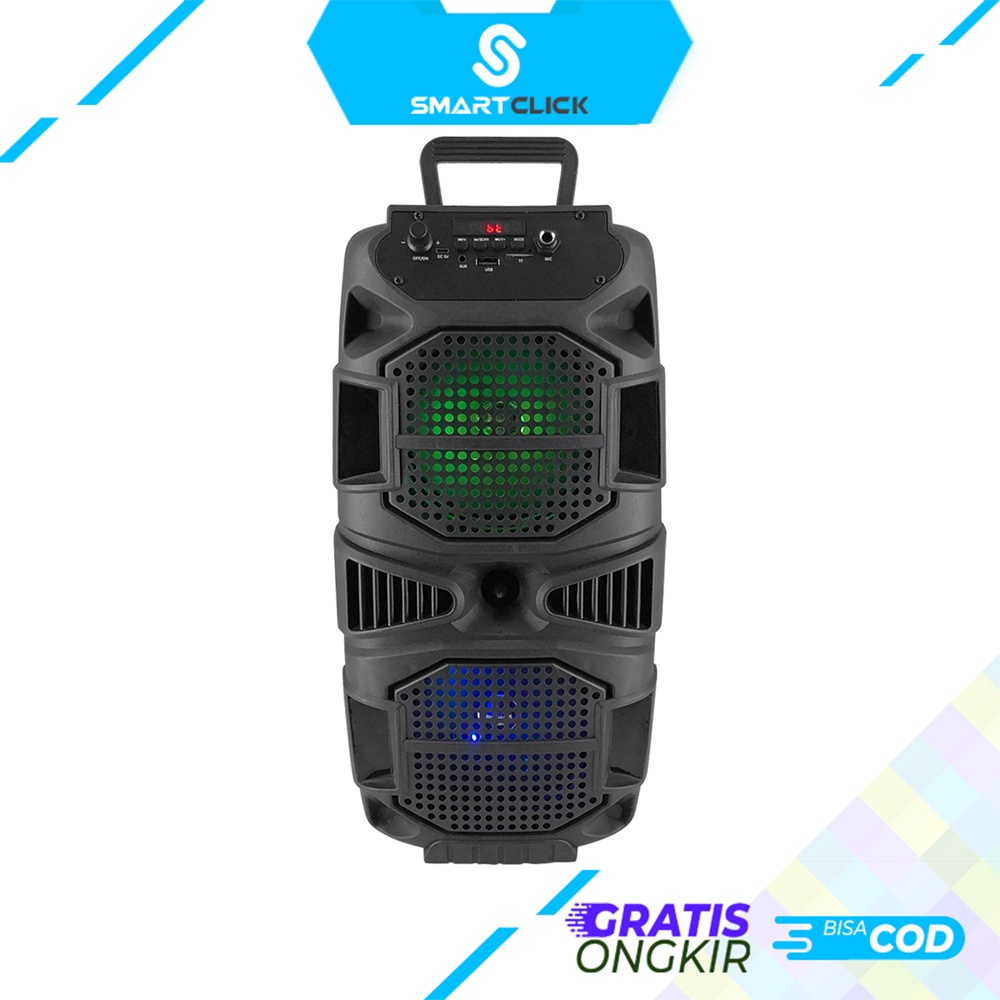 Speaker Bluetooth Karaoke Portable Extra Bass Gratis Microphone FM Radio Memory card JBK 6523