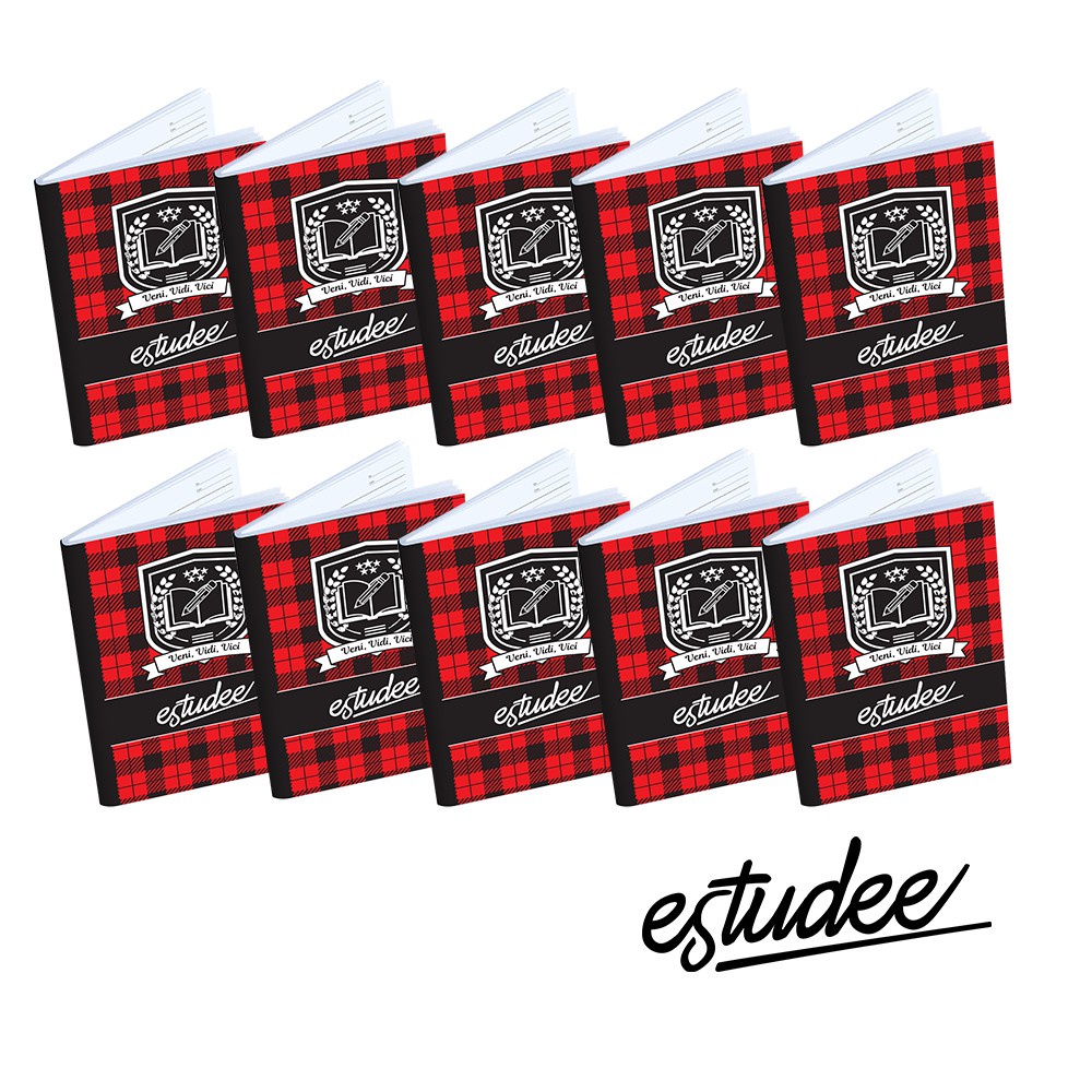 

Taman Bookstore - ESTUDEE F B5 TARTAN MERAH ISI 10 (GBTS)