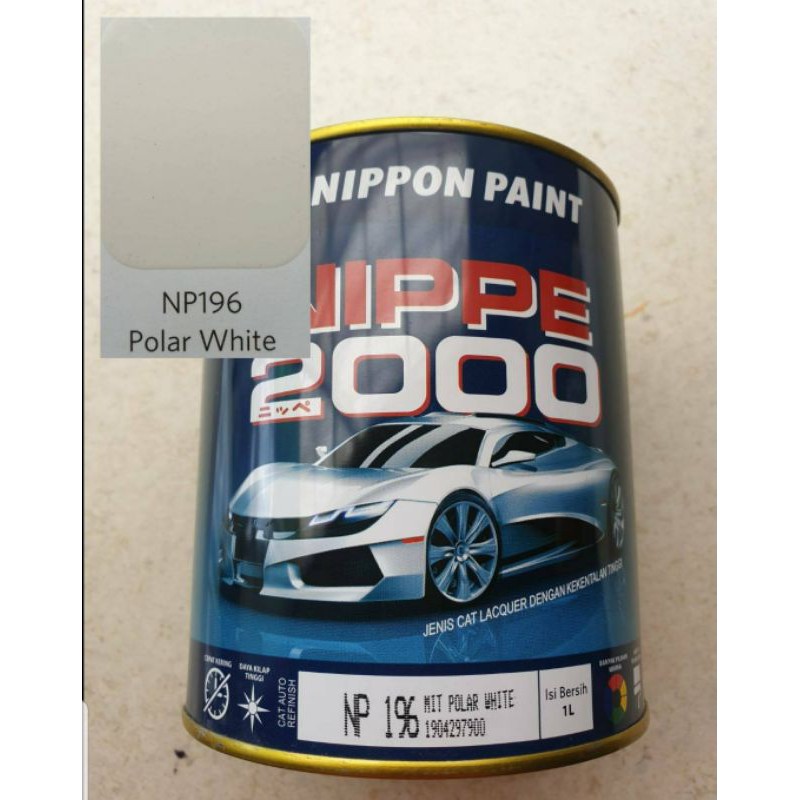 Cat nippe 2000 nippon paint warna putih tulang polar white Cat nippe 2000 nippon paint warna putih tulang polar white