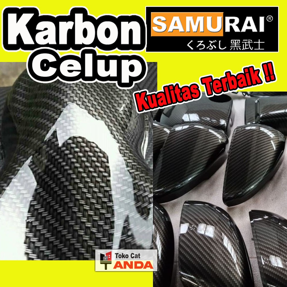 Carbon Celup karbon Samurai WTP  Water tranfer film