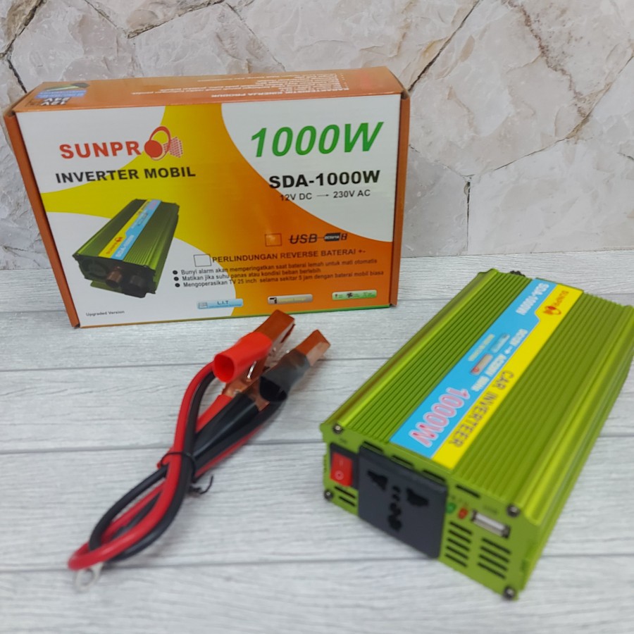 Power Inverter Sunpro 1000w - Inverter Mobil 1000w 12v-24v SDA-1000w