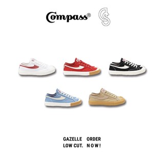 [BNIB]Compass Gazelle Low Black White / Cappucino / Blue